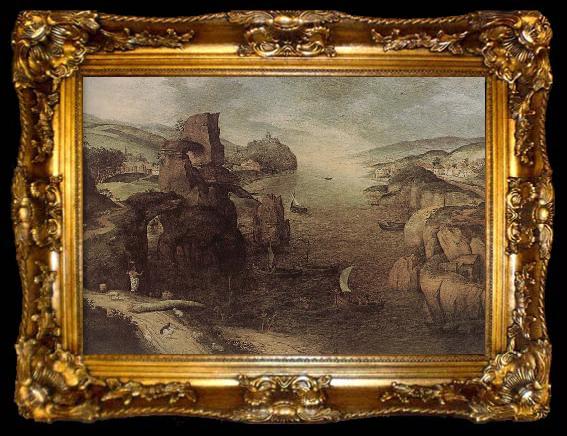 framed  Pieter Bruegel Christ appears in the sea Tiberias, ta009-2